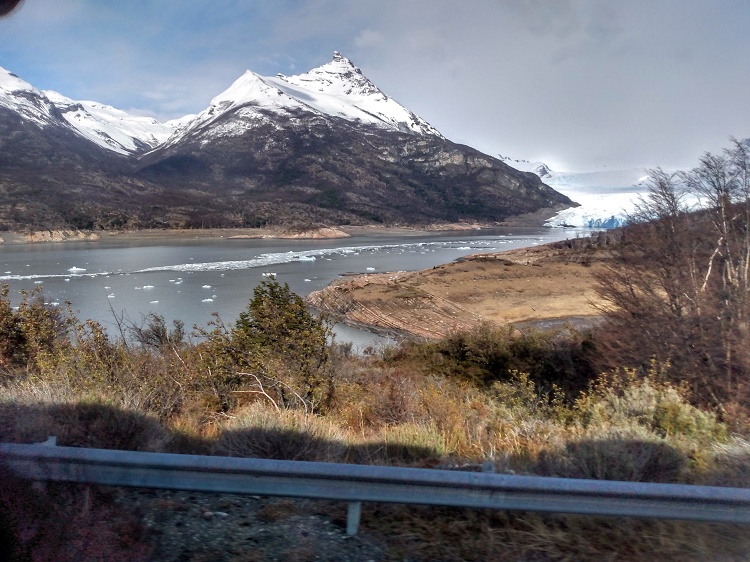 Glimpse of Perito Moreno Glacier